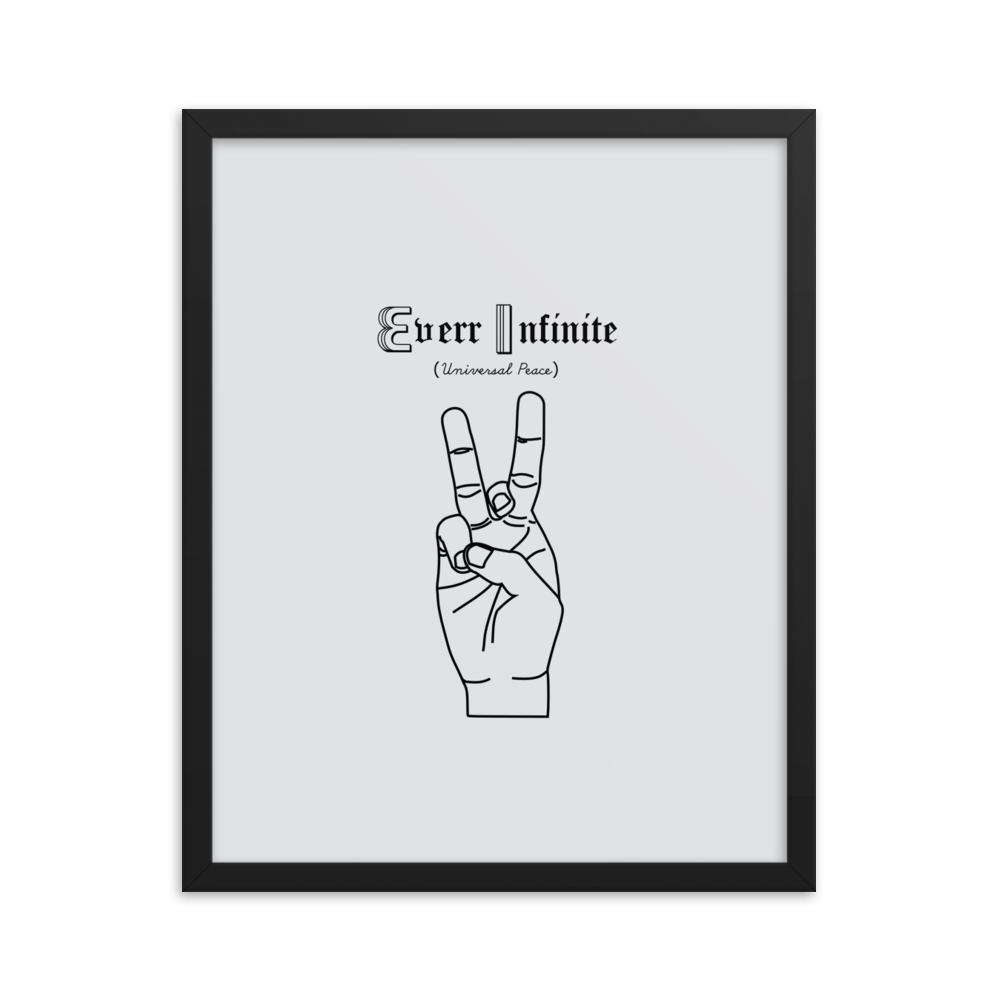 Large Framed Everr Infinite Poster - 16x20 (Caelum Grey)