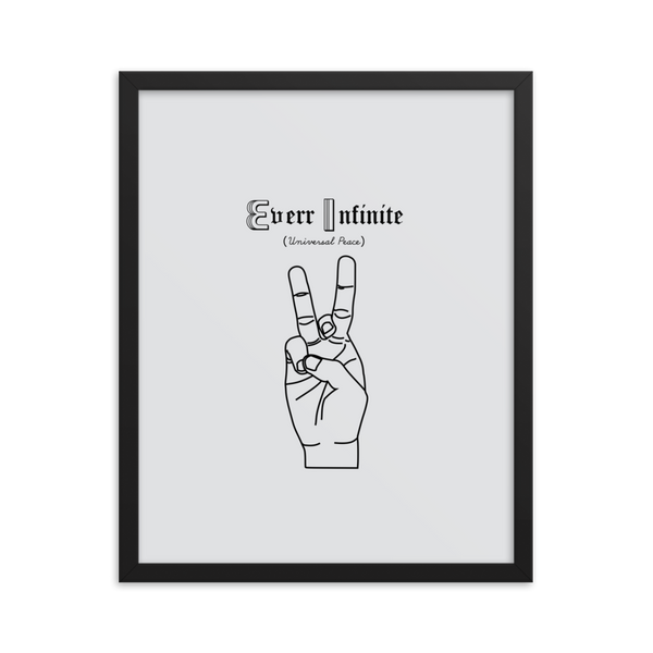 Large Framed Everr Infinite Poster - 16x20 (Caelum Grey)